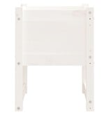 VidaXL Plantenbakken 2 st 40x40x52,5 cm massief grenenhout wit