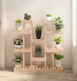 VidaXL Plantenstandaard 104,5x25x109,5 cm massief grenenhout