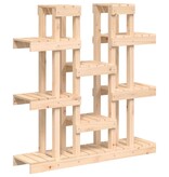 VidaXL Plantenstandaard 104,5x25x109,5 cm massief grenenhout