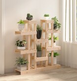 VidaXL Plantenstandaard 104,5x25x109,5 cm massief grenenhout
