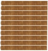 VidaXL Gazonranden 10 stuks 10x103 cm flexibel cortenstaal