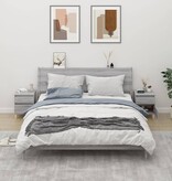 VidaXL Nachtkastjes 2 st 40x35x50 cm grijs sonoma eikenkleurig