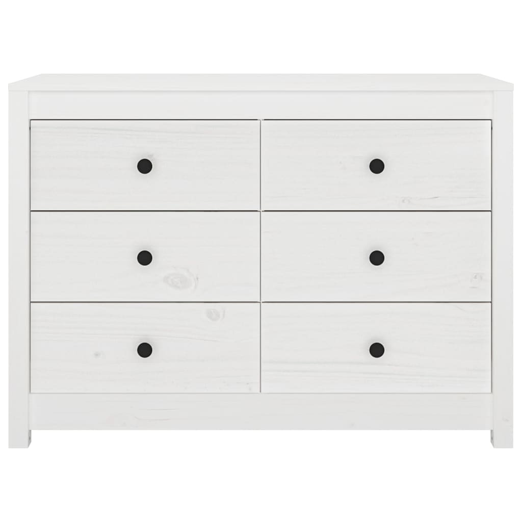 VidaXL Dressoir 100x40x72 cm massief grenenhout wit