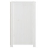 VidaXL Dressoir 100x40x72 cm massief grenenhout wit