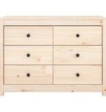 VidaXL Dressoir 100x40x72 cm massief grenenhout