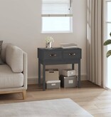 VidaXL Wandtafel 76,5x40x75 cm massief grenenhout grijs