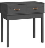 VidaXL Wandtafel 76,5x40x75 cm massief grenenhout grijs