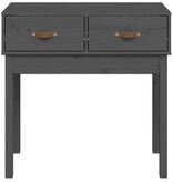 VidaXL Wandtafel 76,5x40x75 cm massief grenenhout grijs