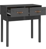 VidaXL Wandtafel 76,5x40x75 cm massief grenenhout grijs