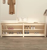 VidaXL Schoenenbank 160x36,5x50 cm massief grenenhout