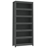 VidaXL Boekenkast 80x35x183 cm massief grenenhout grijs