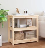 VidaXL Wandtafel 80x40x74 cm massief grenenhout