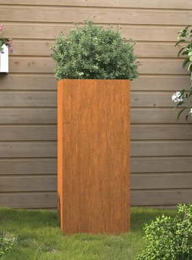 VidaXL Plantenbak 32x29x75 cm cortenstaal