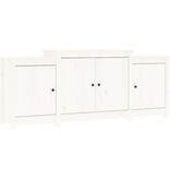 VidaXL Dressoir 164x37x68 cm massief grenenhout wit