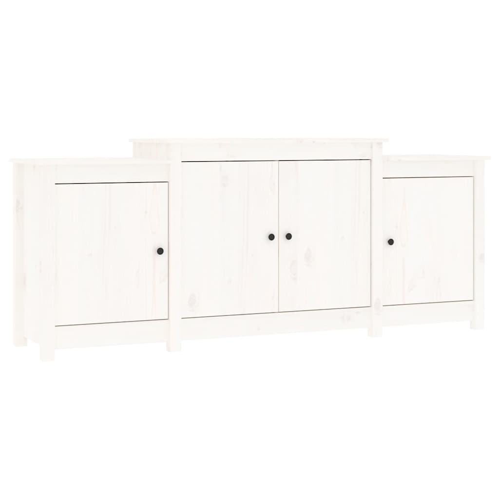 VidaXL Dressoir 164x37x68 cm massief grenenhout wit