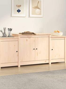 VidaXL Dressoir 164x37x68 cm massief grenenhout