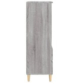 VidaXL Hoge kast 40x36x110 cm bewerkt hout grijs sonoma
