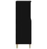VidaXL Hoge kast 60x36x110 cm bewerkt hout zwart
