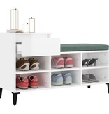 VidaXL Schoenenkast 102x36x60 cm bewerkt hout hoogglans wit