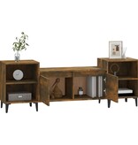 VidaXL Tv-meubel 160x35x55 cm bewerkt hout gerookt eikenkleurig
