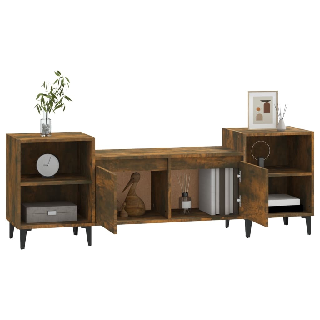 VidaXL Tv-meubel 160x35x55 cm bewerkt hout gerookt eikenkleurig