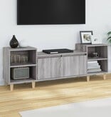 VidaXL Tv-meubel 160x35x55 cm bewerkt hout grijs sonoma eikenkleurig