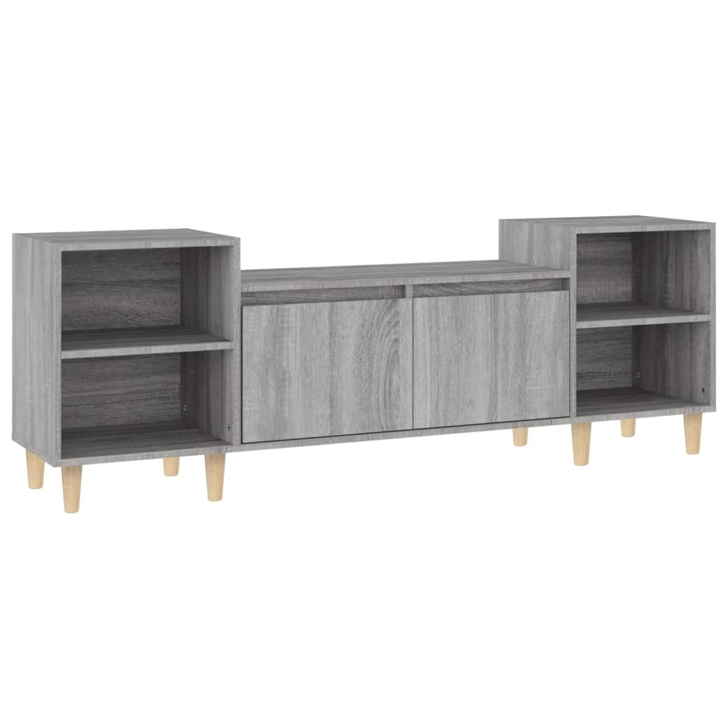 VidaXL Tv-meubel 160x35x55 cm bewerkt hout grijs sonoma eikenkleurig