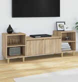 VidaXL Tv-meubel 160x35x55 cm bewerkt hout sonoma eikenkleurig