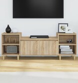 VidaXL Tv-meubel 160x35x55 cm bewerkt hout sonoma eikenkleurig