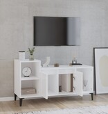 VidaXL Tv-meubel 100x35x55 cm bewerkt hout hoogglans wit