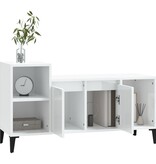 VidaXL Tv-meubel 100x35x55 cm bewerkt hout hoogglans wit