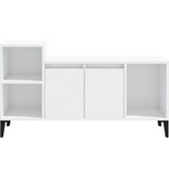 VidaXL Tv-meubel 100x35x55 cm bewerkt hout hoogglans wit