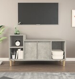 VidaXL Tv-meubel 100x35x55 cm bewerkt hout betongrijs