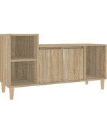 VidaXL Tv-meubel 100x35x55 cm bewerkt hout sonoma eikenkleurig