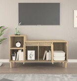VidaXL Tv-meubel 100x35x55 cm bewerkt hout sonoma eikenkleurig