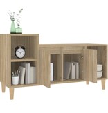 VidaXL Tv-meubel 100x35x55 cm bewerkt hout sonoma eikenkleurig
