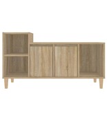 VidaXL Tv-meubel 100x35x55 cm bewerkt hout sonoma eikenkleurig
