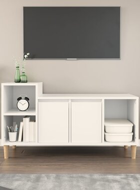 VidaXL Tv-meubel 100x35x55 cm bewerkt hout wit