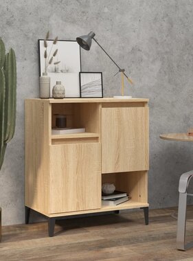 VidaXL Dressoir 60x35x70 cm bewerkt hout sonoma eikenkleurig