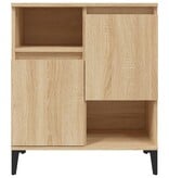 VidaXL Dressoir 60x35x70 cm bewerkt hout sonoma eikenkleurig
