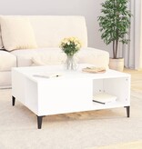 VidaXL Salontafel 80x80x36,5 cm bewerkt hout wit