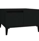 VidaXL Salontafel 55x55x36,5 cm bewerkt hout zwart