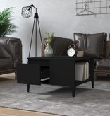 VidaXL Salontafel 55x55x36,5 cm bewerkt hout zwart