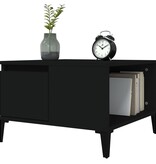 VidaXL Salontafel 55x55x36,5 cm bewerkt hout zwart