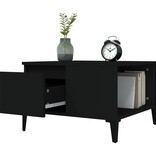 VidaXL Salontafel 55x55x36,5 cm bewerkt hout zwart