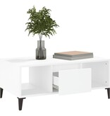 VidaXL Salontafel 90x50x36,5 cm bewerkt hout wit