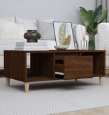 VidaXL Salontafel 90x50x36,5 cm bewerkt hout bruin eikenkleur