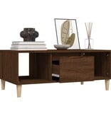 VidaXL Salontafel 90x50x36,5 cm bewerkt hout bruin eikenkleur