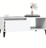 VidaXL Salontafel 90x50x36,5 cm bewerkt hout wit