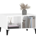 VidaXL Salontafel 60x50x36,5 cm bewerkt hout hoogglans wit
